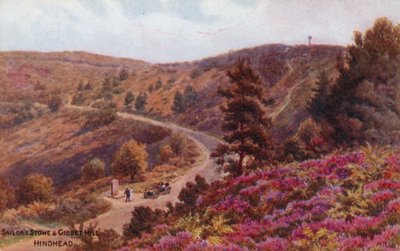 水手的石头和吉布特山，Hindhead 作者 阿尔弗雷德·罗伯特·昆顿