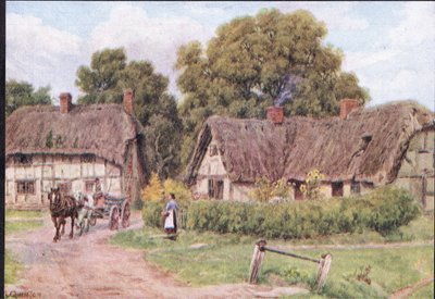 伯克郡的West Hagbourne，来自The Cottages和英格兰乡村的乡村生活，由Dent＆Sons Limited出版，1912年 作者 Alfred Robert Quinton