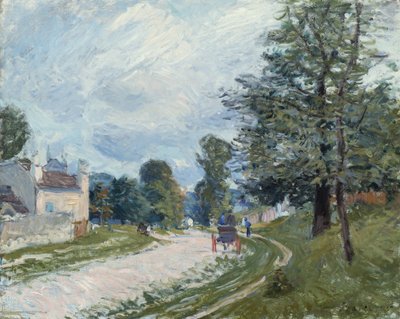 道路上的转弯，1873年。 作者 阿尔弗雷德·西斯利