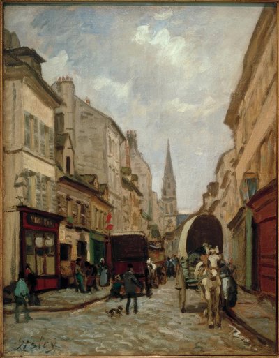 大街，Argenteuil 作者 阿尔弗雷德·西斯利