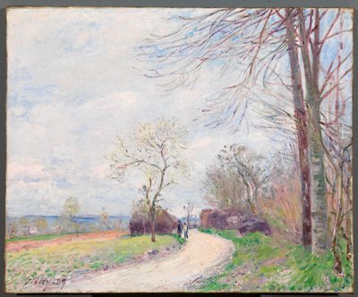 The Chemin des Buttes（春季） 作者 阿尔弗雷德·西斯利