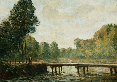 1890年，在奥凡河上的小桥 作者 Alfred Sisley