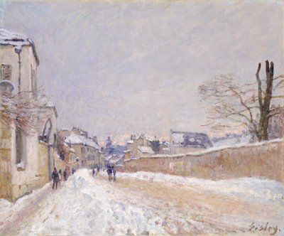 莫雷街的EugèneMoussoir街：1891年冬季。 作者 阿尔弗雷德·西斯利