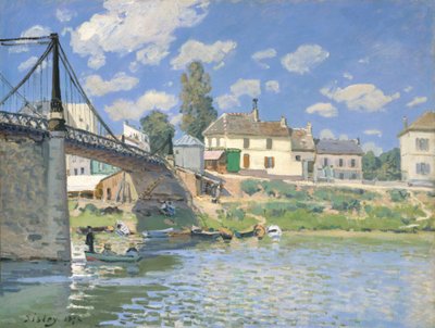维伦纽夫·拉·加雷纳桥 作者 Alfred Sisley
