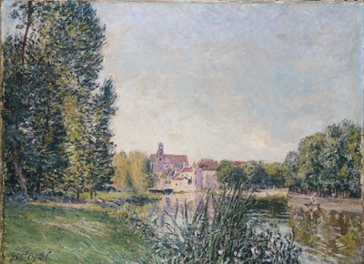 The Loing and the Church at Moret，1886年 作者 阿尔弗雷德·西斯利