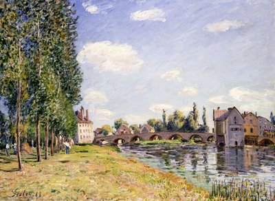 1888年夏天的莫雷特大桥 作者 Alfred Sisley