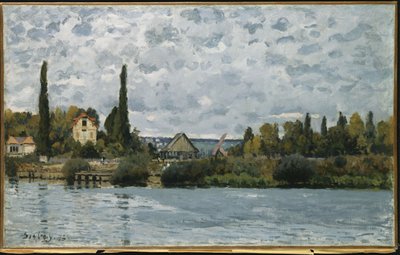 塞纳河在Bougival，1873年 作者 Alfred Sisley