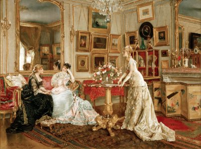 史蒂文斯，画家的写作室 作者 阿尔弗雷德·埃米尔·史蒂文斯（Alfred Emile Stevens）