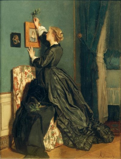 A.第七，棕榈周日 作者 阿尔弗雷德·埃米尔·史蒂文斯（Alfred Emile Stevens）