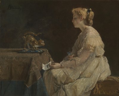 现在，c。 1870年 作者 阿尔弗雷德·埃米尔·史蒂文斯（Alfred Emile Stevens）