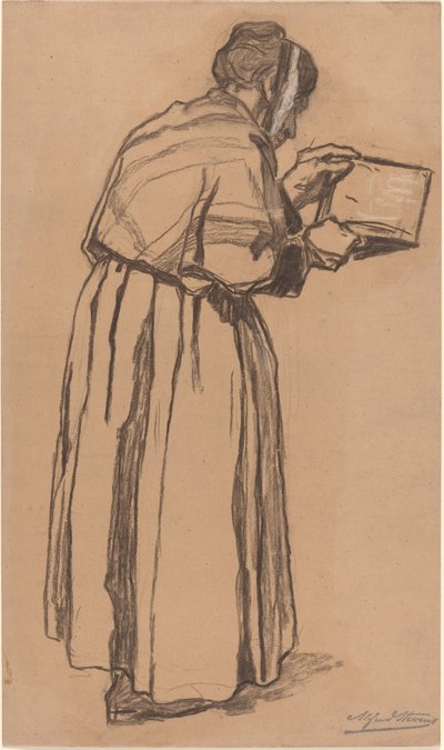 女性阅读 作者 阿尔弗雷德·埃米尔·史蒂文斯（Alfred Emile Stevens）