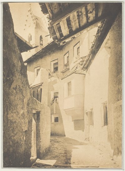 蒂罗尔州斯特金的一条街道，1890年。 作者 阿尔弗雷德·斯蒂格利茨