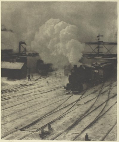 1903年冬，铁路货场。 作者 阿尔弗雷德·斯蒂格利茨