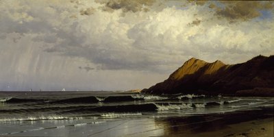 《时间与潮流》，约1873年（布面油画） 作者 阿尔弗雷德·汤普森·布里彻
