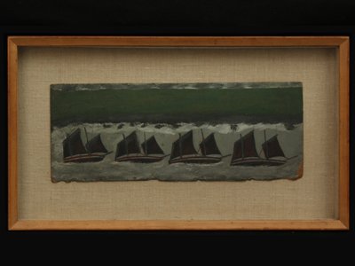 四个Schooners，c.1930 作者 阿尔弗雷德·沃利斯
