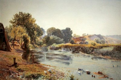 半梦半醒间的古英格兰（纸上水彩画） 作者 阿尔弗雷德·威廉·亨特