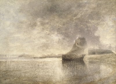 圣岛城堡，诺桑比亚，c.1882-3（纸上水彩） 作者 阿尔弗雷德·威廉·亨特