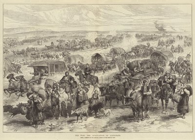 战争，Alexinatz的撤离 作者 Alfred William Hunt