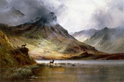阿伯丁的牛群》（布面油画） 作者 Alfred de Breanski