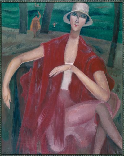 Rot am Ufer 中的女性 作者 爱丽丝·拜伊（Alice Bailly）