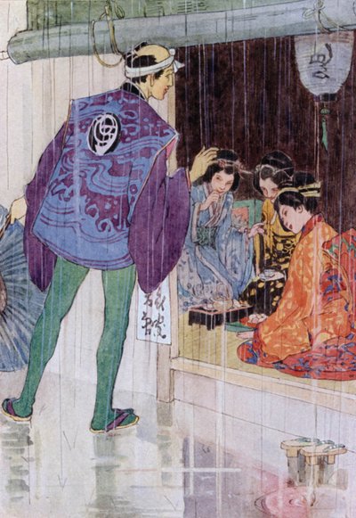 天皇的故事》插图（彩色石版画） 作者 爱丽丝·博林布鲁克（后）伍德沃德