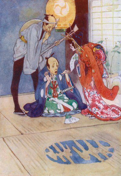 《天皇物语》插图（彩色平版印刷） 作者 爱丽丝·博林布鲁克（后）伍德沃德