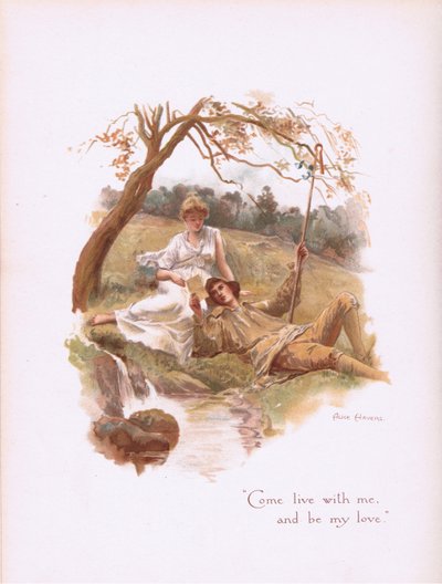和我一起生活，成为我的爱，来自Hildesheimer＆Faulkner，1892年的一些旧情歌 作者 爱丽丝·哈弗斯