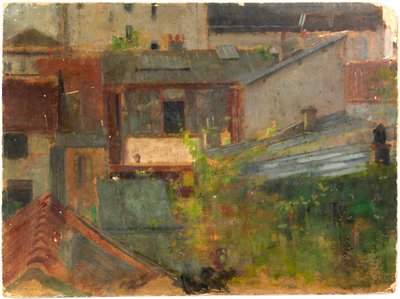 屋顶，约1900年。 作者 爱丽丝·派克·巴尼