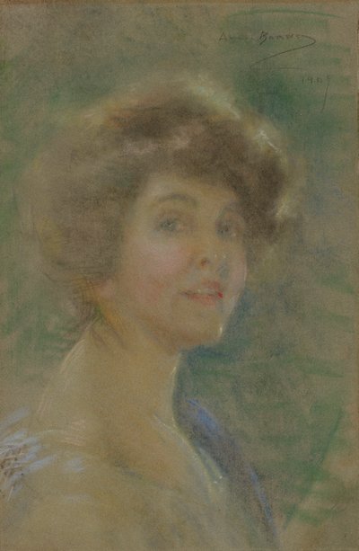 自画像，1909 年 作者 爱丽丝·派克·巴尼