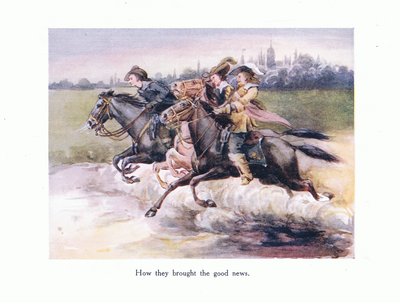 他们如何将根特带给Aix的好消息，来自年轻人的插图：Robert Browning，c.1920 作者 爱丽丝·罗斯（Alice Ross）
