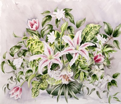 静物与百合花，1996年 作者 艾莉森·库珀