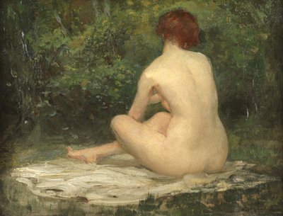 坐着裸体 作者 Allan Douglas Davidson