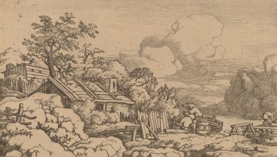 木匠的小屋，可能约1645-1656。 作者 阿拉特·范·埃弗丁根