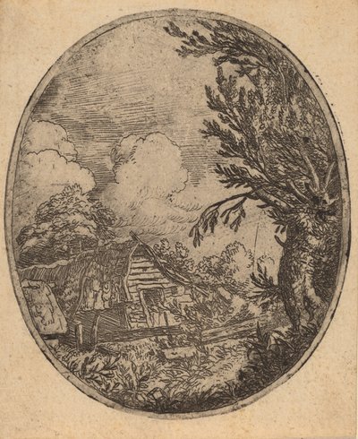 树间的哈姆雷特，大概在1645-1656年。 作者 阿拉特·范·埃弗丁根