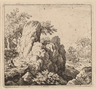 大岩石，可能约1645-1656。 作者 阿拉特·范·埃弗丁根