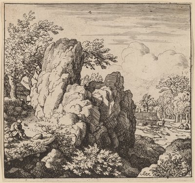 大岩石，可能约1645-1656。 作者 阿拉特·范·埃弗丁根