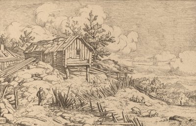 靠近毁坏的树篱入口的人，可能约1645-1656年。 作者 阿拉特·范·埃弗丁根