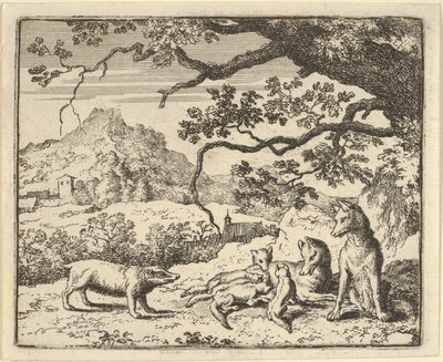 雷纳德接受獾的新嘉奖，1650-75。 作者 阿拉特·范·埃弗丁根