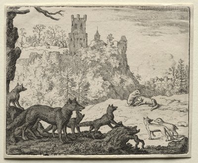 雷纳德·福克斯（Reynard the Fox）：雷纳德（Rynard）和the（Badger）出发前往法院。 作者 阿拉特·范·埃弗丁根