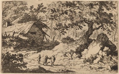 毁坏的小屋，大概在1645-1656年。 作者 阿拉特·范·埃弗丁根