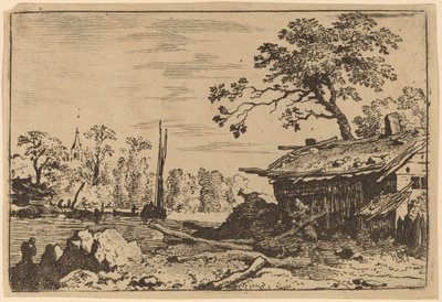 毁坏的小屋，可能约1645-1656。 作者 阿拉特·范·埃弗丁根