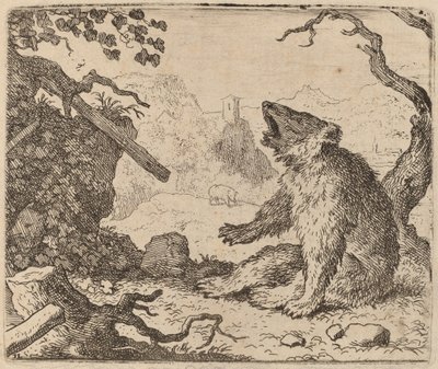 被派去当信使的熊，大概在1645-1656年。 作者 阿拉特·范·埃弗丁根