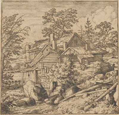 The Hamlet on the Mountain Side, mid-17th century. , mid-17th century. 作者 阿拉特·范·埃弗丁根