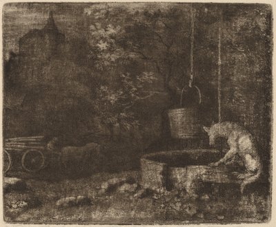 狼与井》，可能约1645-1656年。 作者 阿拉特·范·埃弗丁根
