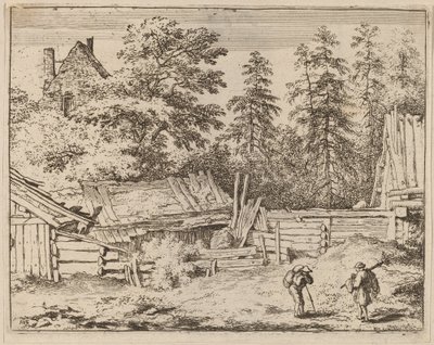 三间小屋，可能约1645-1656年。 作者 阿拉特·范·埃弗丁根