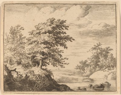 Winding River，大概在1645-1656年间。 作者 阿拉特·范·埃弗丁根
