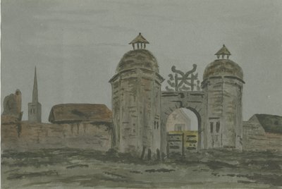 汉姆斯托尔Ridware大厅-搬运工”小屋：水彩画，nd [1824-1882] 作者 艾伦·爱德华·埃弗里特