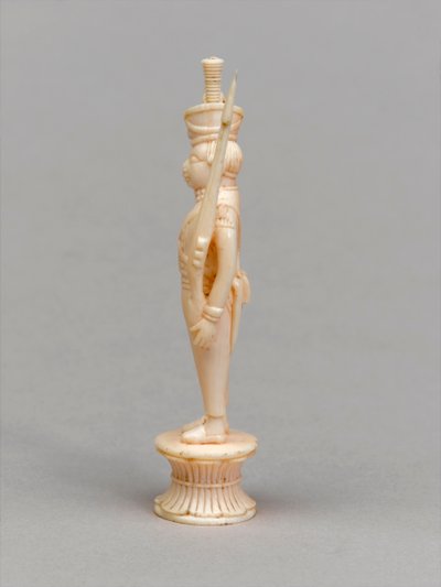 白色棋子，棋子，印度，约1820年 作者 艾伦·爱德华·埃弗里特