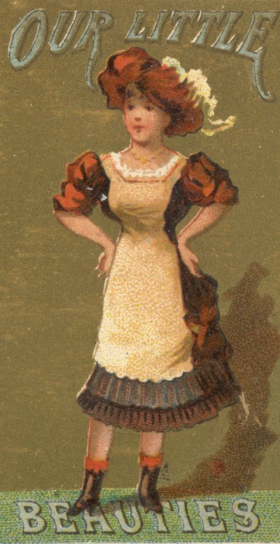 来自女孩和儿童系列N58，宣传我们的小美女香烟...，1887年。 作者 艾伦和金特
