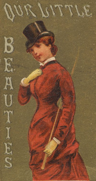 来自女孩和儿童系列N58，宣传我们的小美女香烟...，1887年。 作者 艾伦和金特